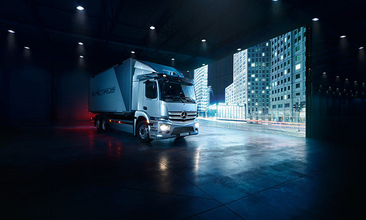 مرسيدس بنز تعتزم طرح شاحنات eActros الكهربائية للمرة الأولى في المملكة